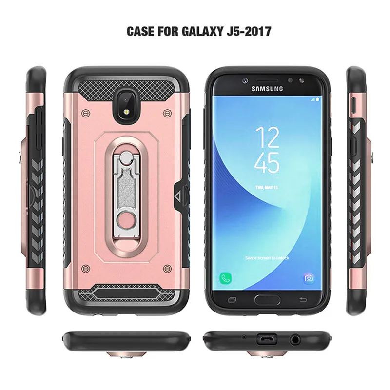 Армированный чехол для Samsung Galaxy J5 2017 J530 европейская версия слот карт с подставкой