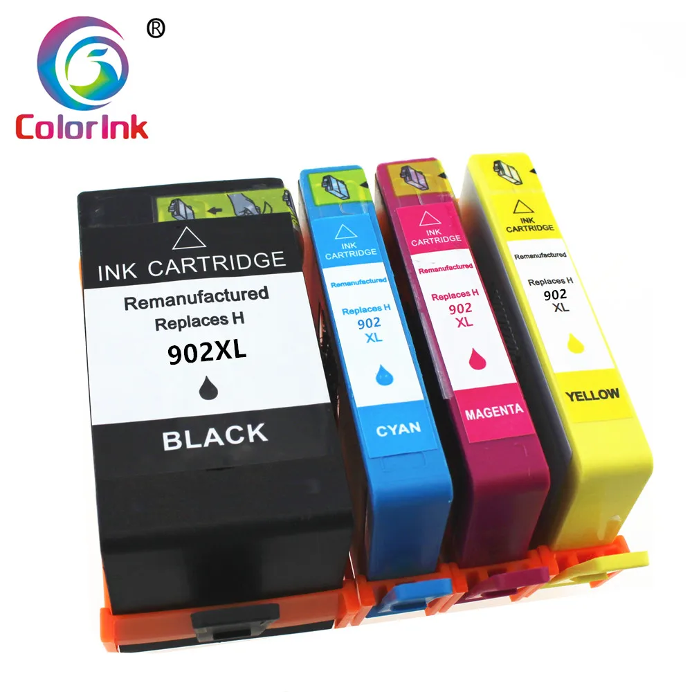 Цветной чернильный картридж 902XL 906XL для HP 902 XL 906 Officejet 6954 6960 6961 6963 6964 6965