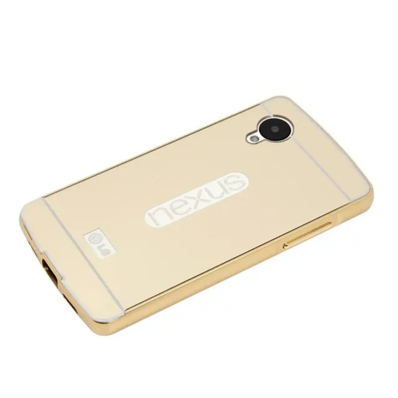 Чехол для Google LG Nexus 5 D820 D821 металлический корпус с зеркальной задней крышкой