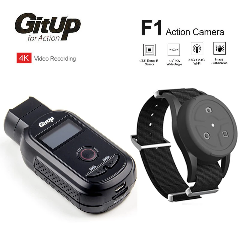 GitUp F1 90 градусов 4K 2160P FPV Wi Fi Спортивная экшн камера со сверхвысоким разрешением Ultra
