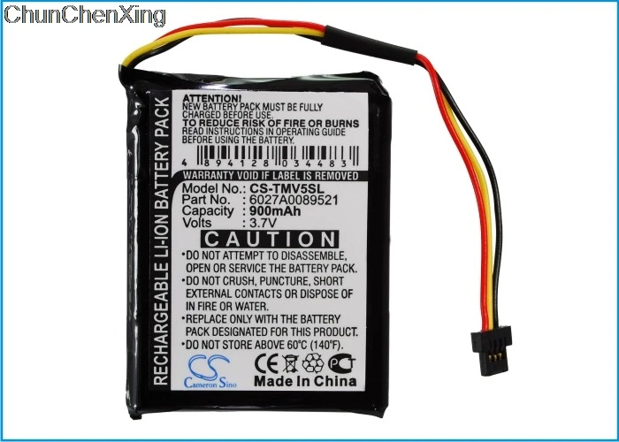 Аккумулятор Cameron Sino 900mAh для TomTom 4EK0. 001 01 ONE IQ V5|Цифровые аккумуляторы| |