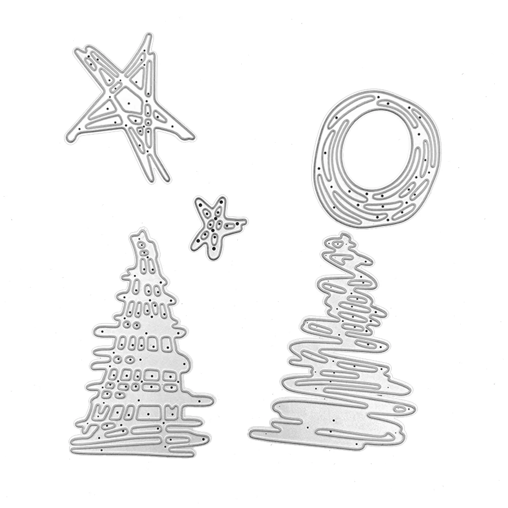 Торнадо звезды металлические Вырубные штампы тиснение трафарет ремесло