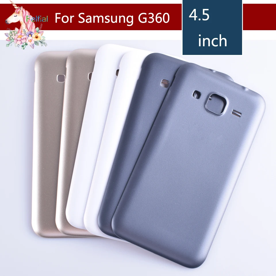 10 шт./лот для Samsung Galaxy Core Prime G360 G360H G360F корпус батарейного отсека задняя крышка