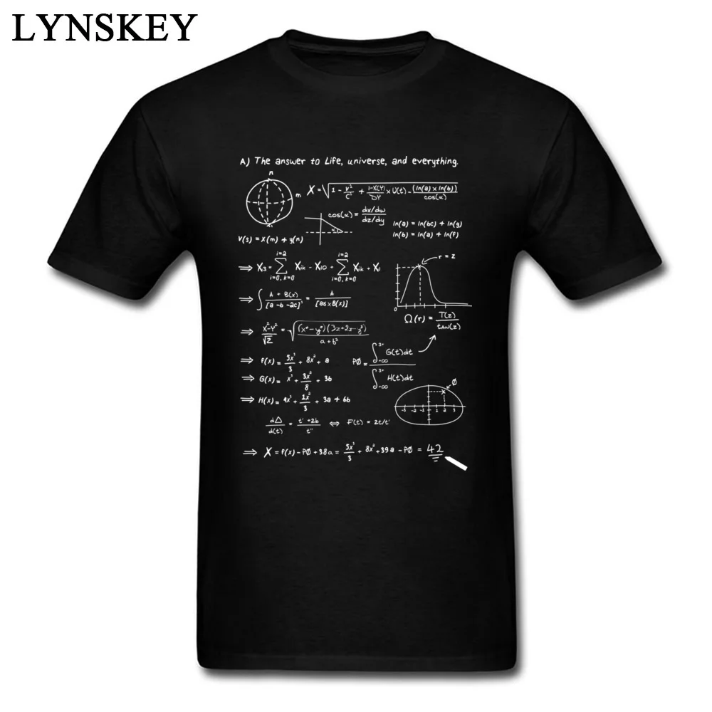 Математические проблемы футболка ответ на жизнь Вселенную и все! Equation! Футболка