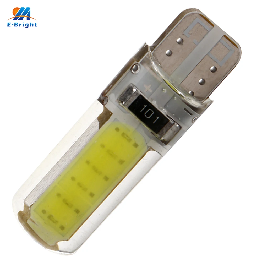 100 шт./лот T10 194 168 COB 12SMD W5W 12 Светодиодный светильник для чтения 12В DC индикаторная лампа автомобильная светодиодная подсветка номерного знака
