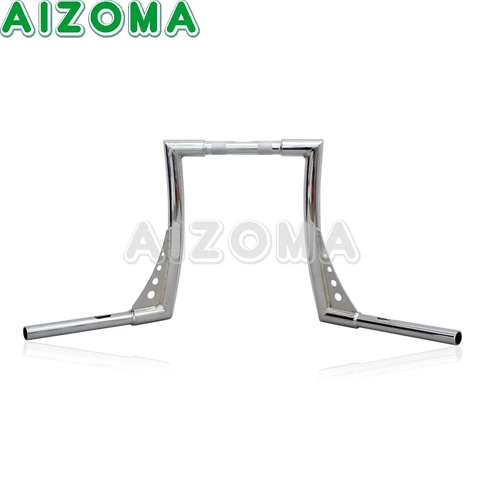 12 &quotRise мотоцикл руль хромированная APE вешалка 1 1/4&quot Толстой бар для Harley Dyna Sportster XL