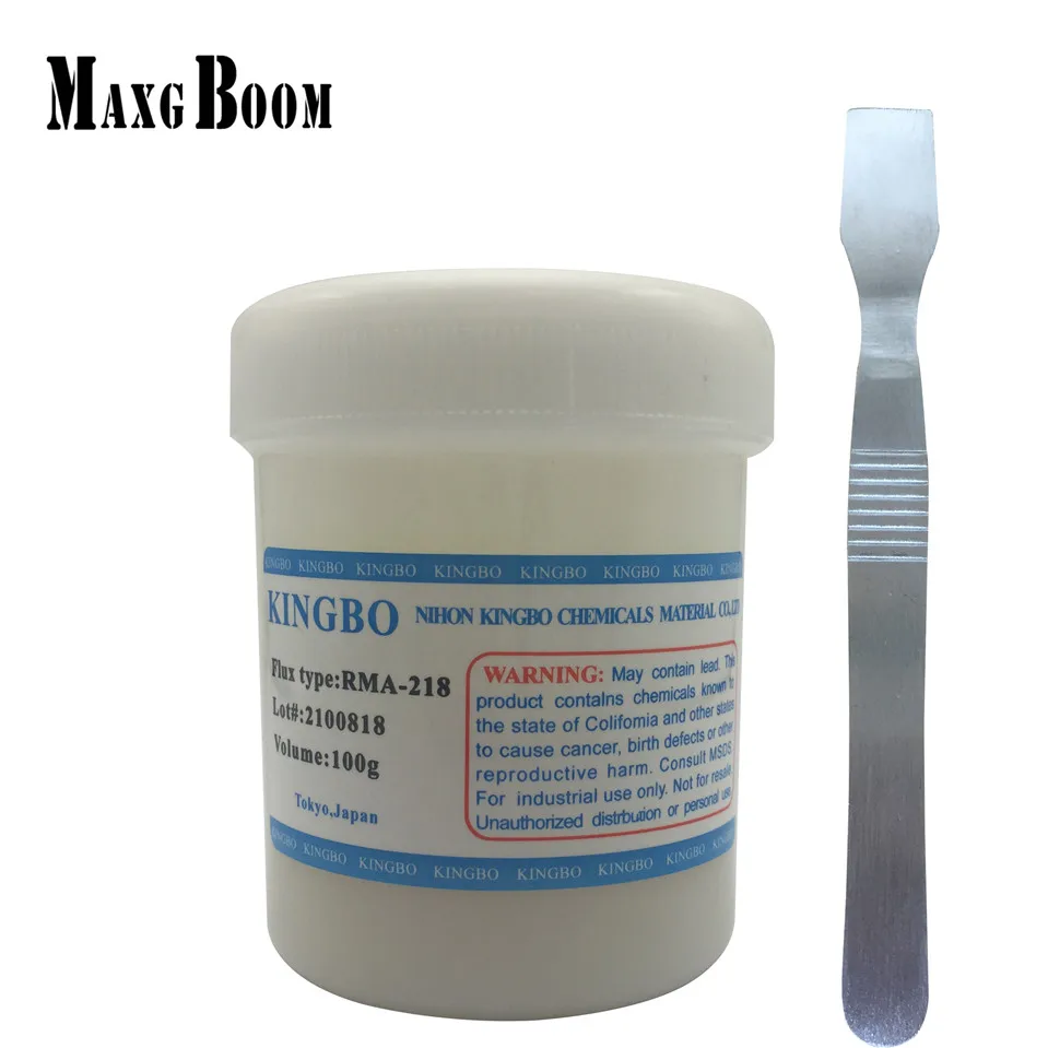 2018 Solder Flux Paste KINGBO RMA 218 100g Lead-Free For SMT BGA Reballing Soldering Welding Repair No Clean ESD scraper | Инструменты