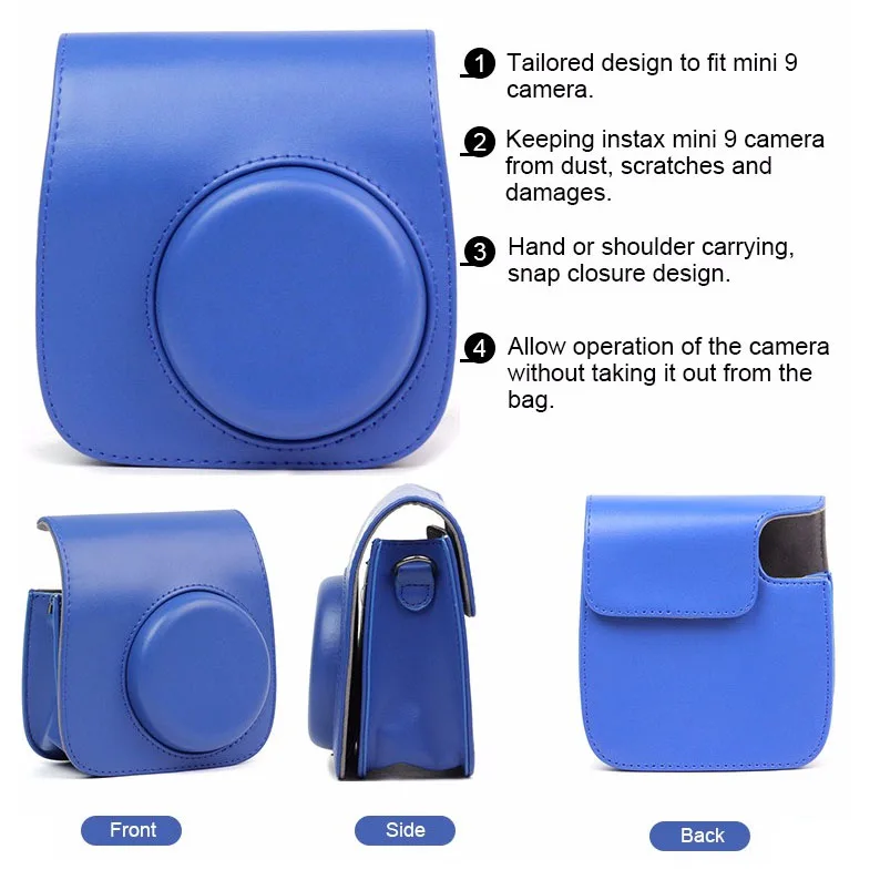 Fujifilm Instax Mini 9 Instant Printing Camera with Film Photo Paper Camera Protection Case Bag Accessories Bundle Gift Wedding