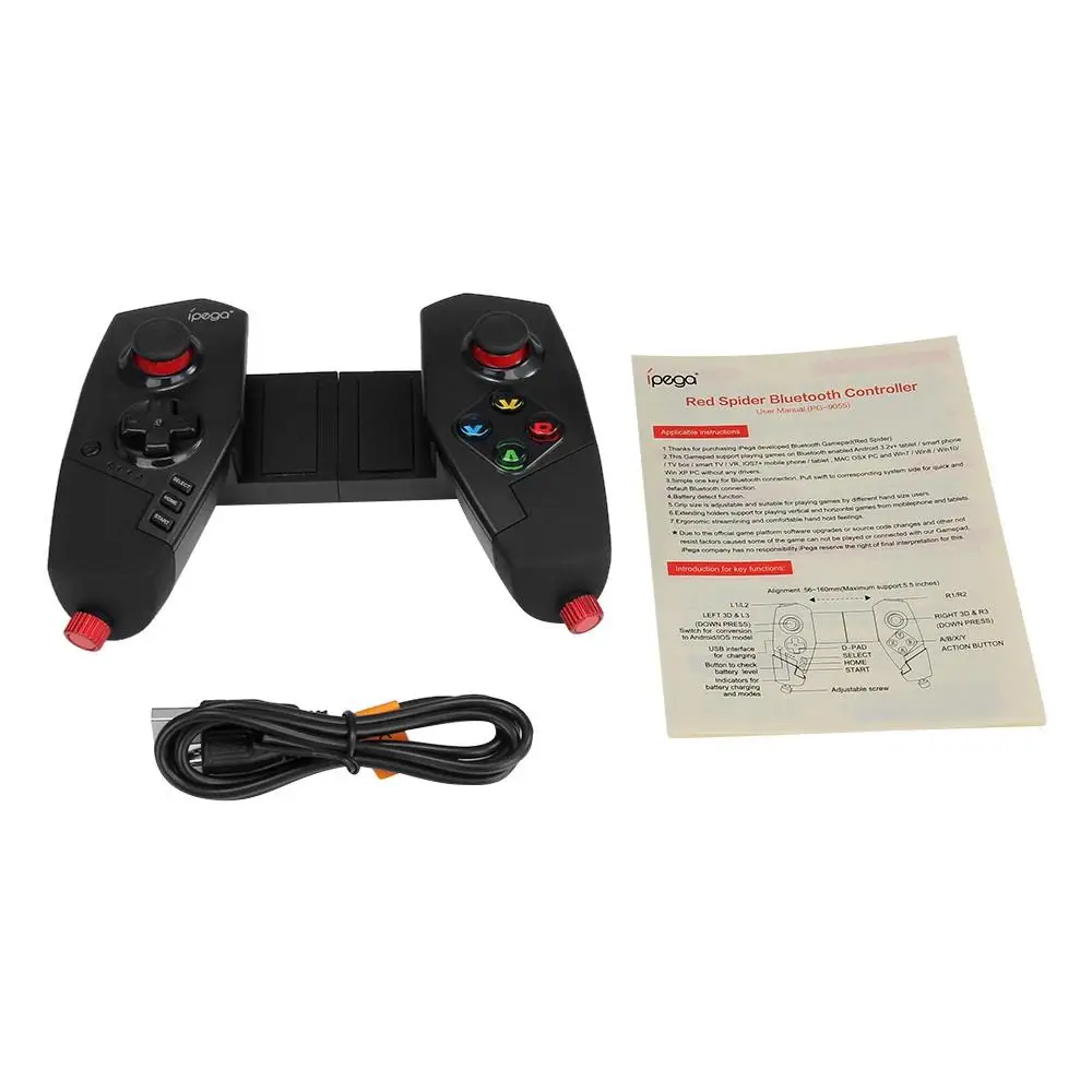 IPEGA PG-9055 PG 9055 беспроводной Bluetooth игровой контроллер Джойстик Телескопический геймпад растягивающийся кронштейн для iOS ipad Android tv Box