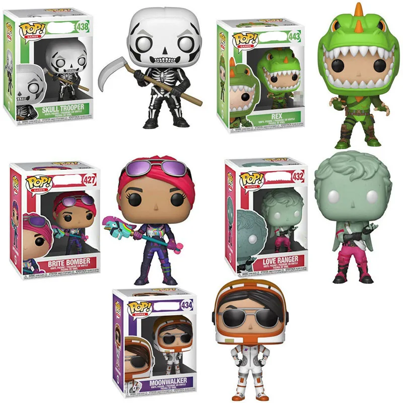 FUNKO POP Fortnight игра битва Ройал Рекс Moonwalker ПВХ фигурка Коллекционная модель игрушки для детей Рождественский подарок