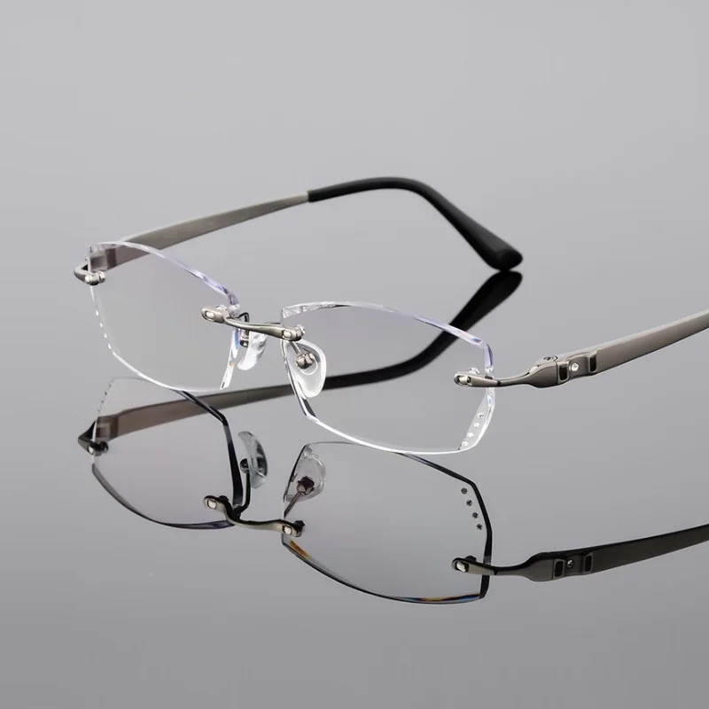 Ширина 142 очки для сборки титановые градиентные цветные линзы MR 8 мужские без