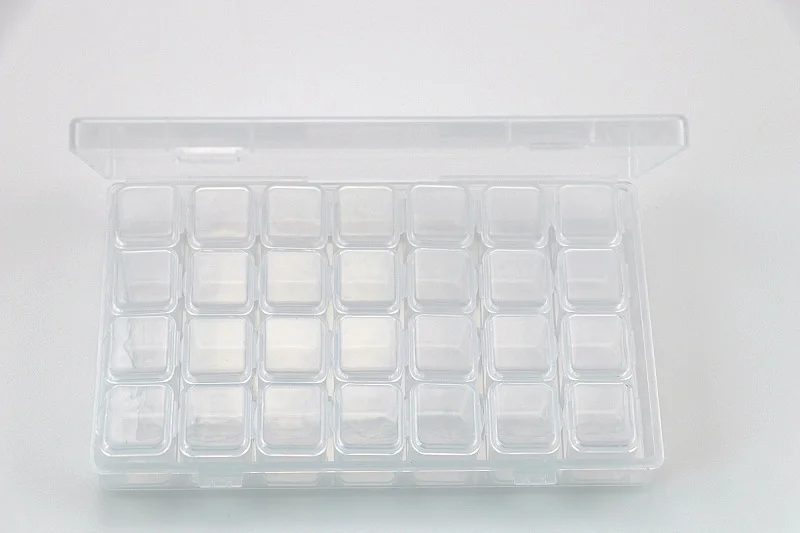 Контейнер для хранения ювелирных изделий со съемными Разделителями 28 ячеек| |