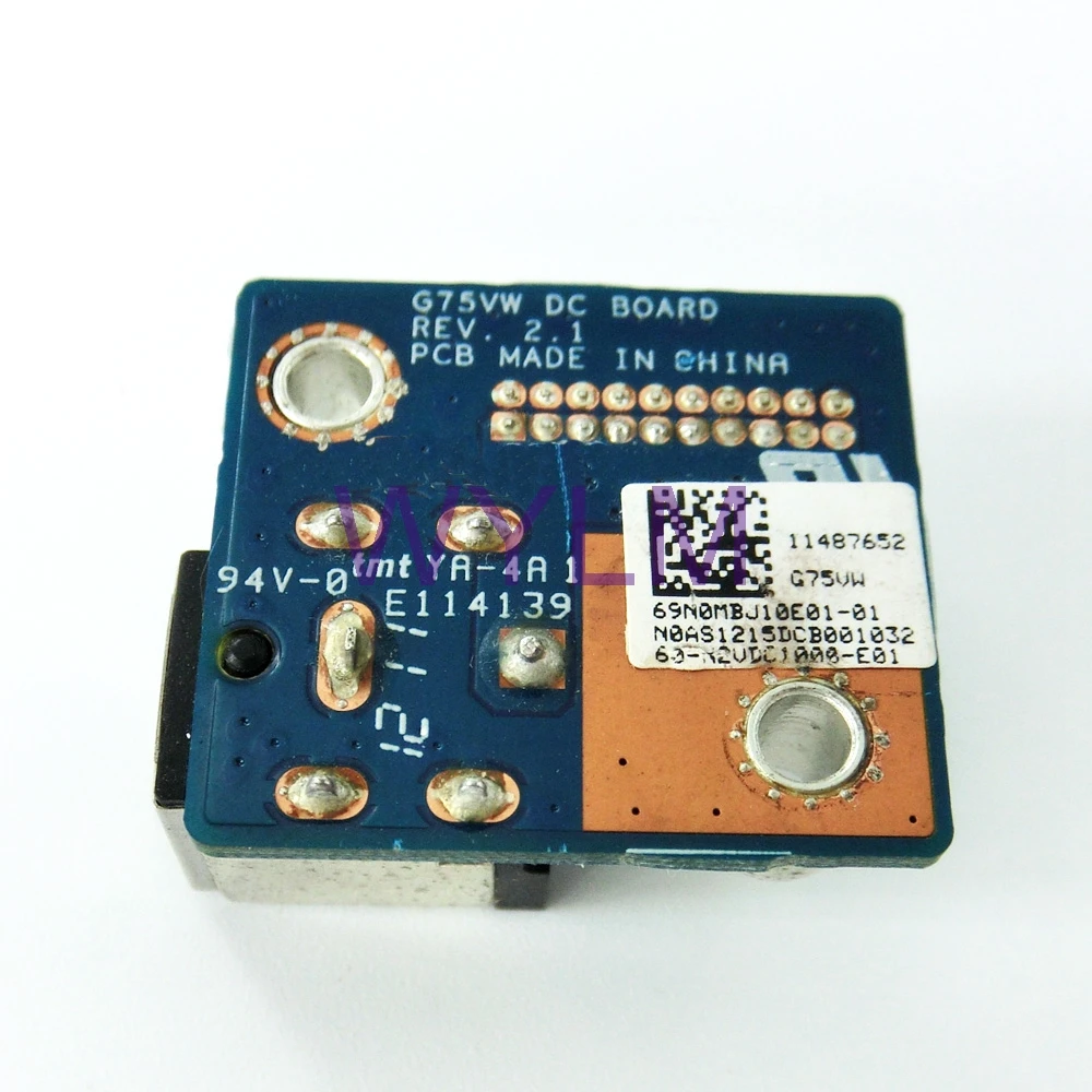 G75VW DC доска Мощность Jack зарядки Порты и разъёмы для ASUS G75 G75V G75VX разъемы плате REV 2 1