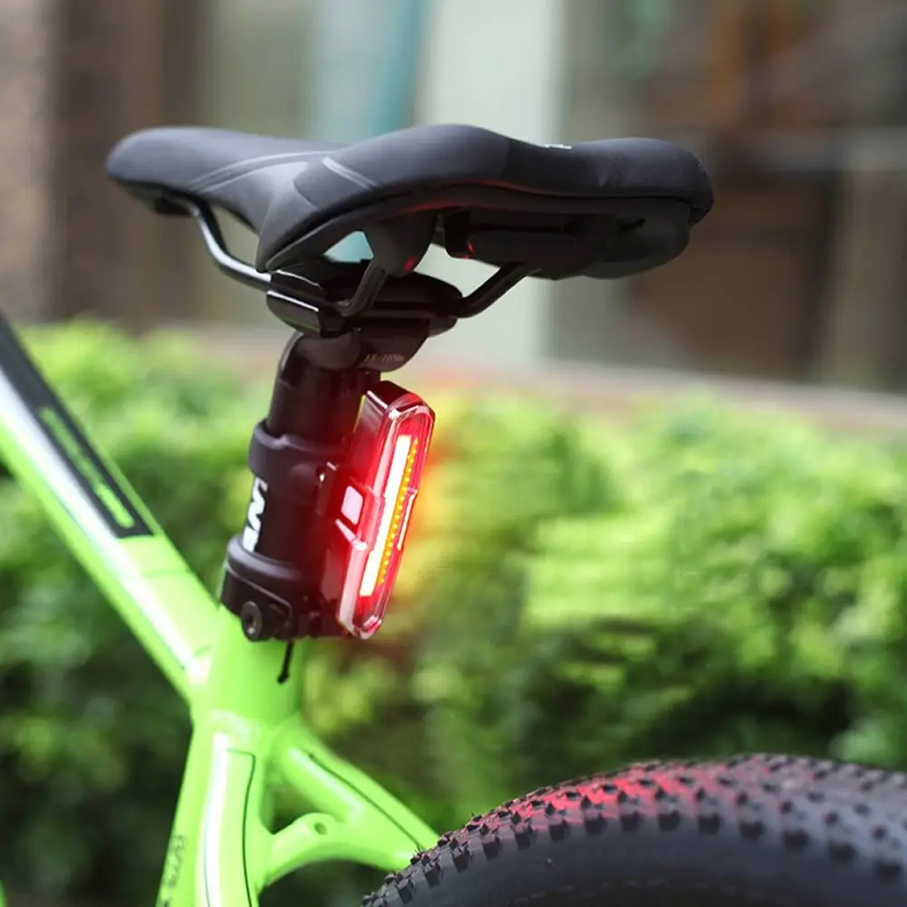 USB Перезаряжаемый водонепроницаемый задний фонарь для горного велосипеда
