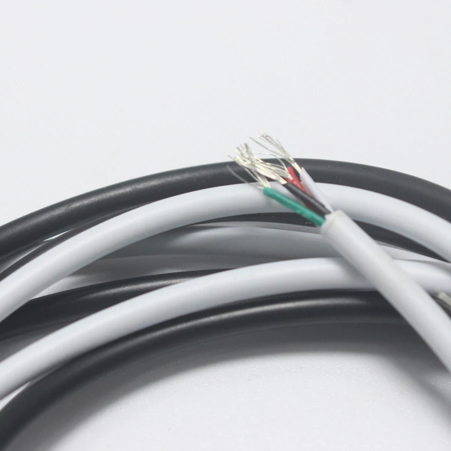 2 м 4 в 1 провод белый черный кабель для передачи данных USB сделай сам штекер jack