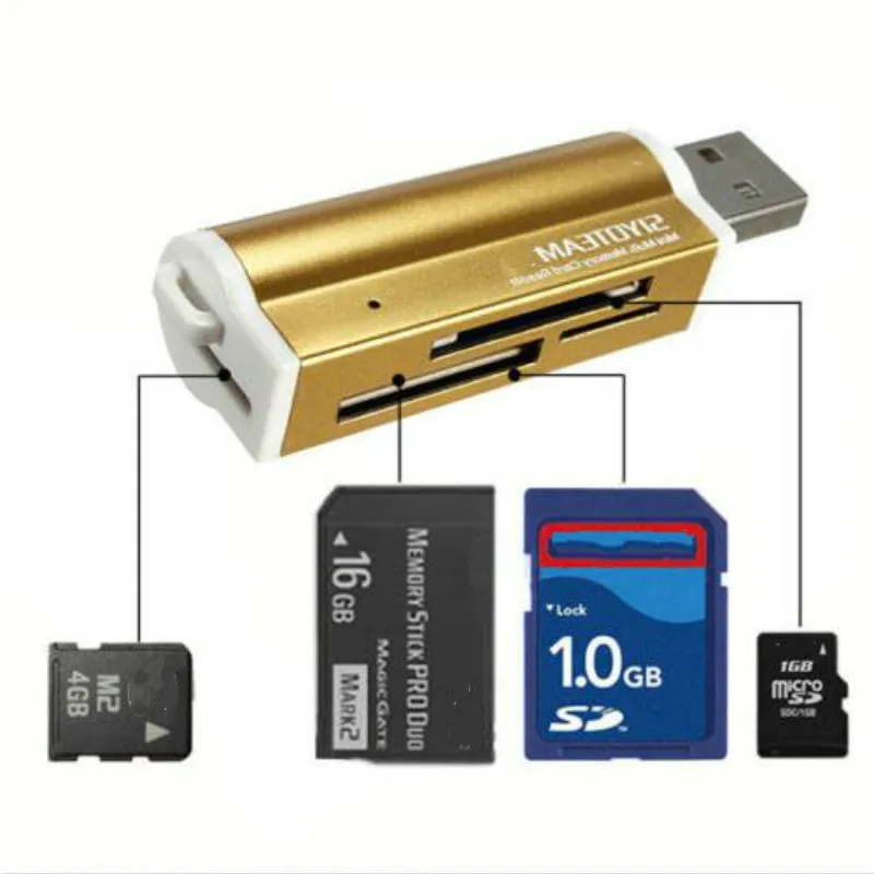 Без памяти usb накопитель многофункциональная зажигалка форма USB2.0 SD Micro TF OTG для