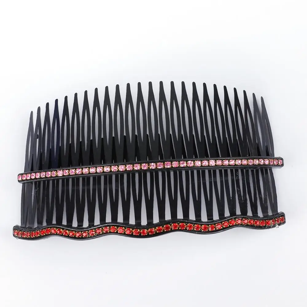 Модные гребни для волос женское устройство Однорядная инкрустация стразы вилка