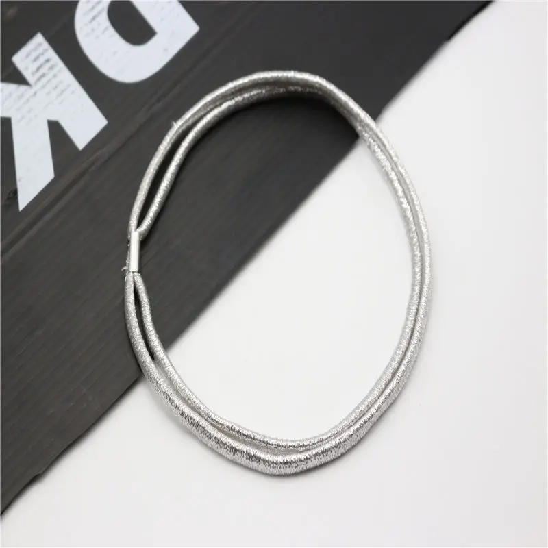 Женский Блестящий эластичный ободок на голову высокое качество блестящий для