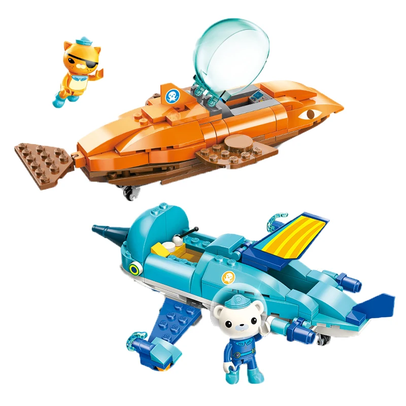 ENLIGHTEN Octonauts cartoon figure Barnacles Kwazii Shellington Dashi Tweak peso building blocks | Игрушки и хобби