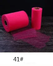 1 ролл суши DIY Красочные 6 дюймов 25 100 ярдов Тюль семья вечерние на день рождения Свадебная вечеринка юбка для стола Украшение вязальная пряжа с юбкой-пачкой в рулоне - Цвет: 180057-37