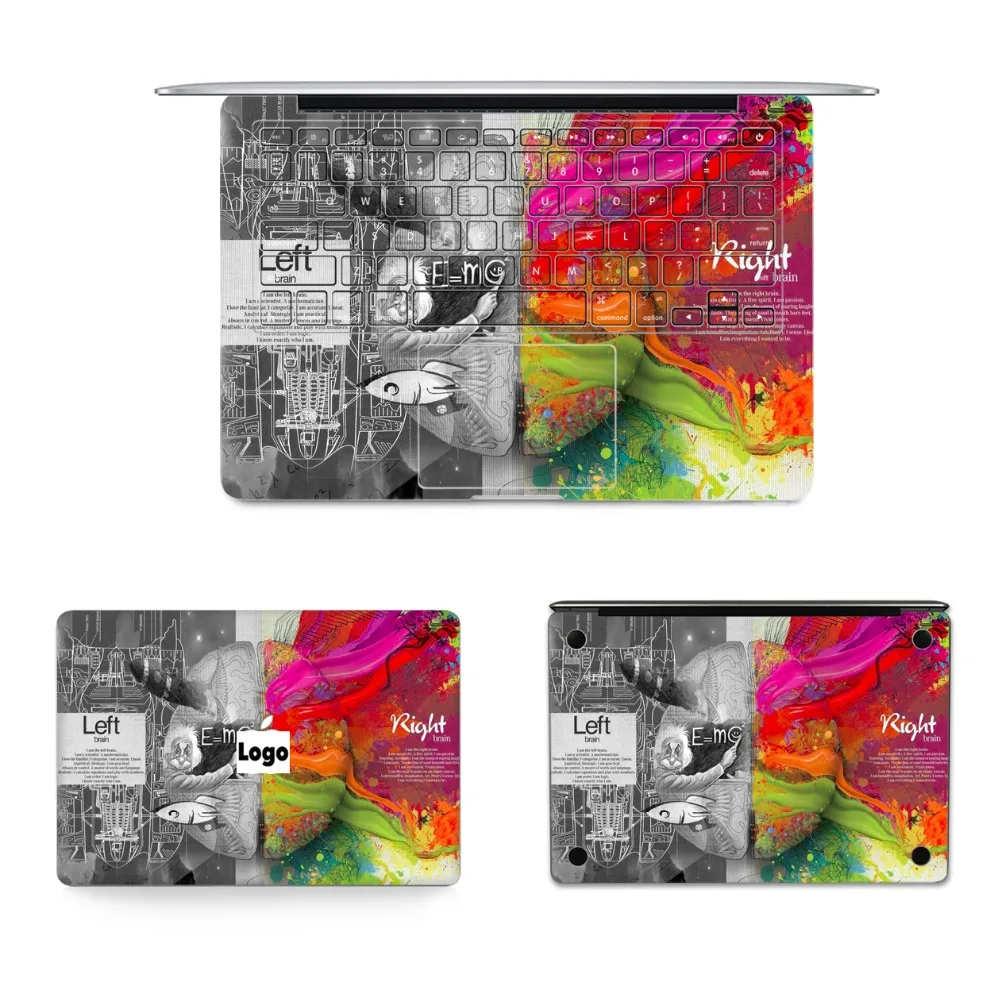 Gooyiyo-для 4 шт./компл. ноутбук Стикеры для Macbook Air retina Pro 11 13 15 Топ клавиатура дно