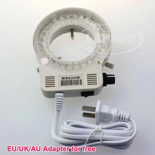 Кольцевой светильник с 56 светодиодами Регулируемая лампа для промышленного