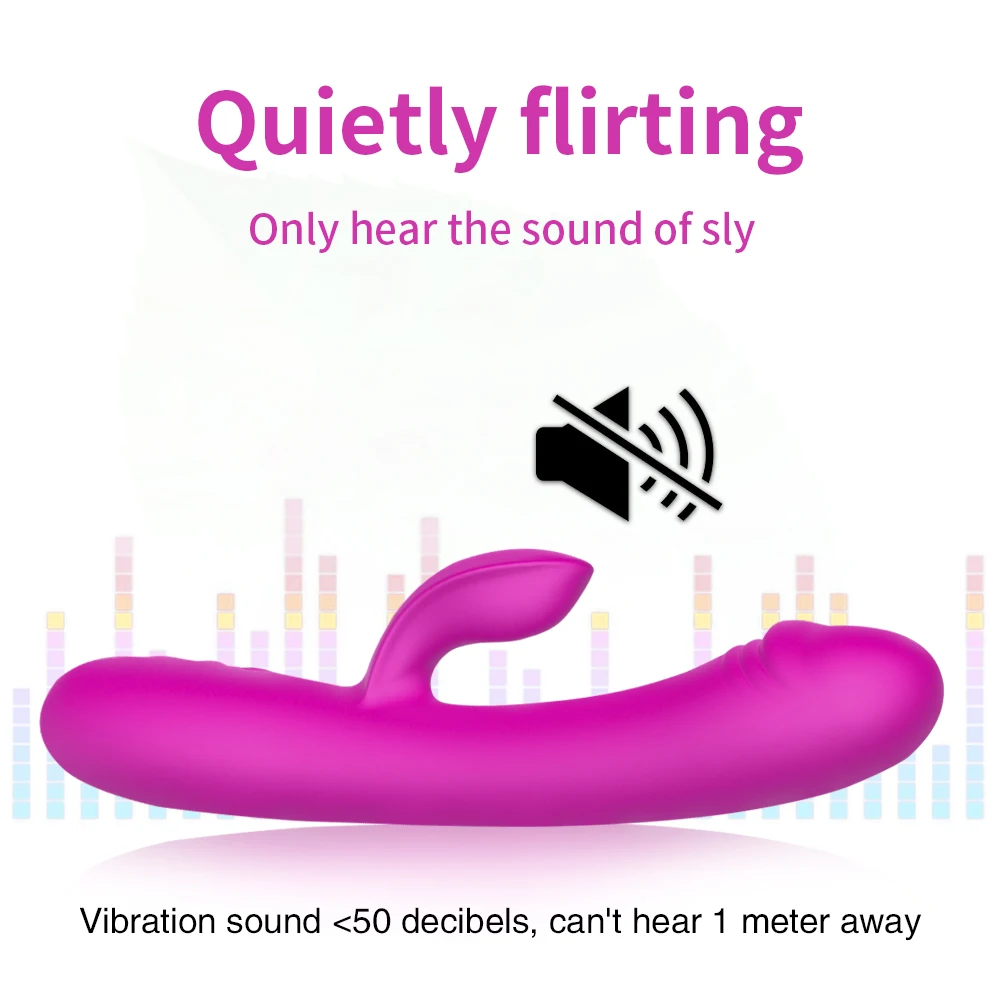 Rabbit Dildo Vibrator Vagina G Spot Clitoris Stimulator Sex Toys for Adults Women Silicone Clitoral Female Masturbator | Красота и