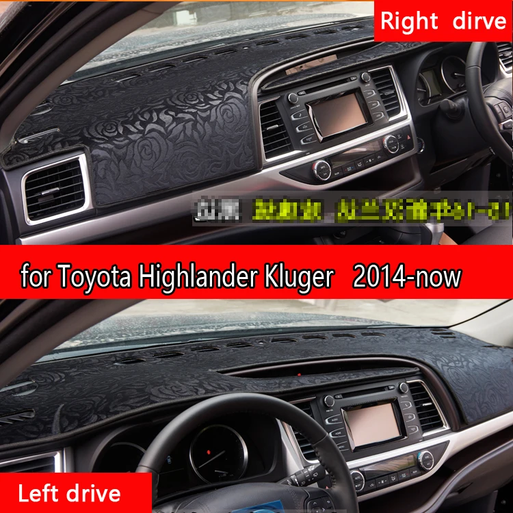

Для Toyota Highlander Kluger xu50 2014-2018 фланель dashmats автостайлинг аксессуары приборная панель Крышка приборной панели 2015 2016 2017