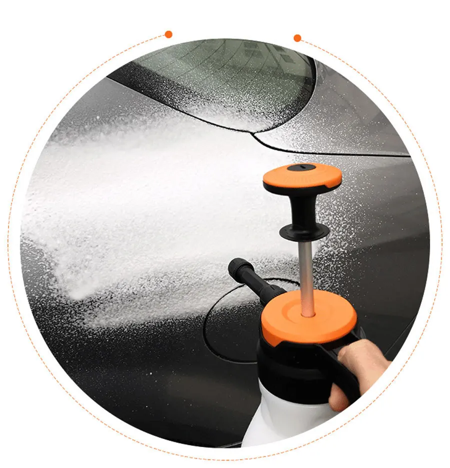 2L Foam Sprayer Pressure Pump Car Wash Watering Can Foam Nozzle For Home Window Cleaning Tools