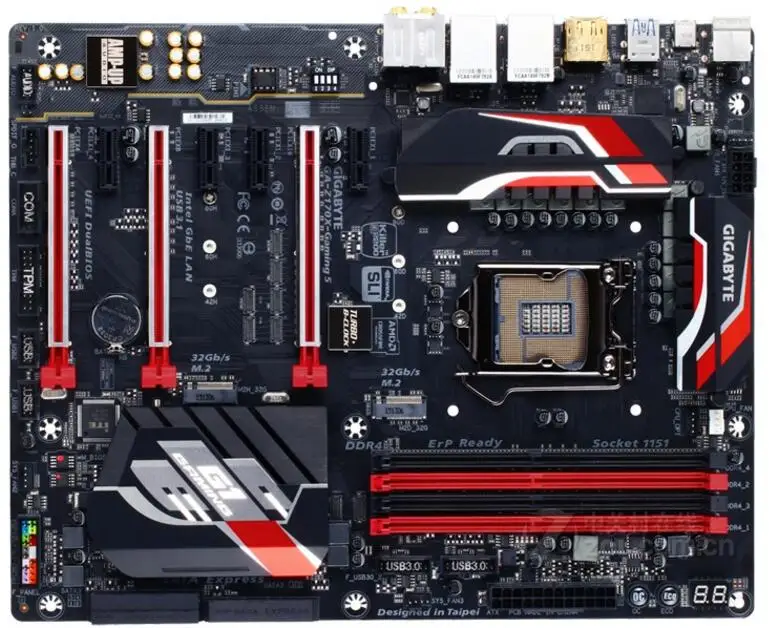 Для Gigabyte GA-Z170X-GAMING 5 оригинальная б/у материнская плата Z170 Socket LGA 1151 DDR4 с поддержкой