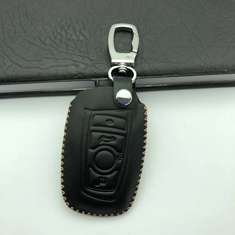 Высококачественный чехол для автомобильного ключа из натуральной кожи BMW 1/3 5series