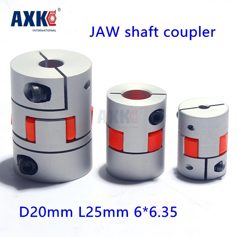 

Rodamientos Rolamentos Axk 6mm To 6.35mm Jaw Spider Coupler Stepper Motor Shaft Coupling 6*6.35mm Diameter 20mm Length 25mm