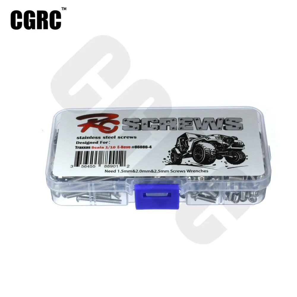 Набор шестигранных винтовых гаек из нержавеющей стали для 1/10 RC Monster Truck E REVO #86086