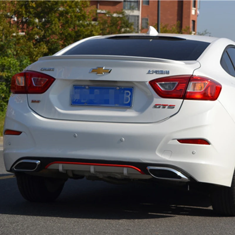 Для Chevrolet Cruze сзади бамперы для автомобиля губ высокое качество пластиковый материал задний диффузор крыло спойлер