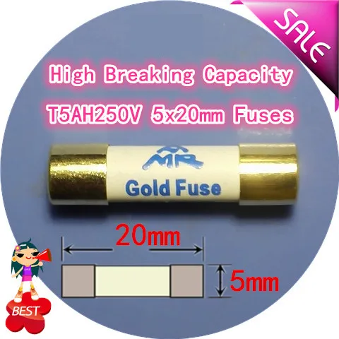 Европейский аудио усилитель HIFI Золотой колпачок Серебряный предохранитель