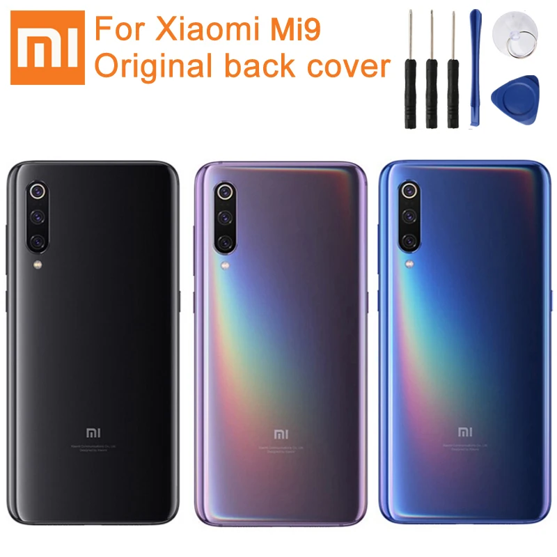 Оригинальная запасная задняя крышка батарейного отсека XiaoMi стекло для Xiaomi 9 MI9 M9 MI