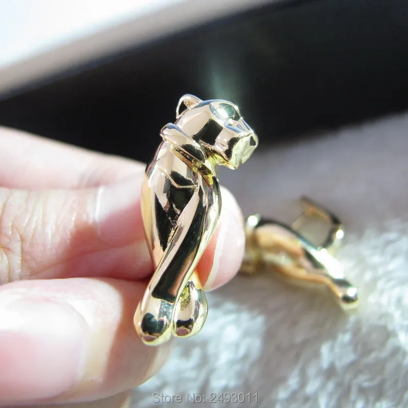 2018 Европа Новые Модные Зеленые Глаза животных leopard серьги белый/золотой цвет