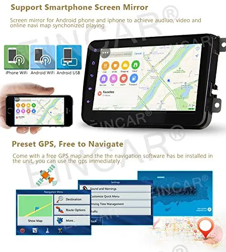Камера + android6.0 автомобиль не dvd плеер стерео в тире GPS навигации Автомобильные ПК