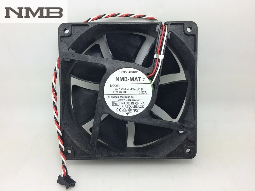 Оригинальный Для NMB 4712KL 04W B19 12032 двойной шарикоподшипник вентилятор 12 см ультра