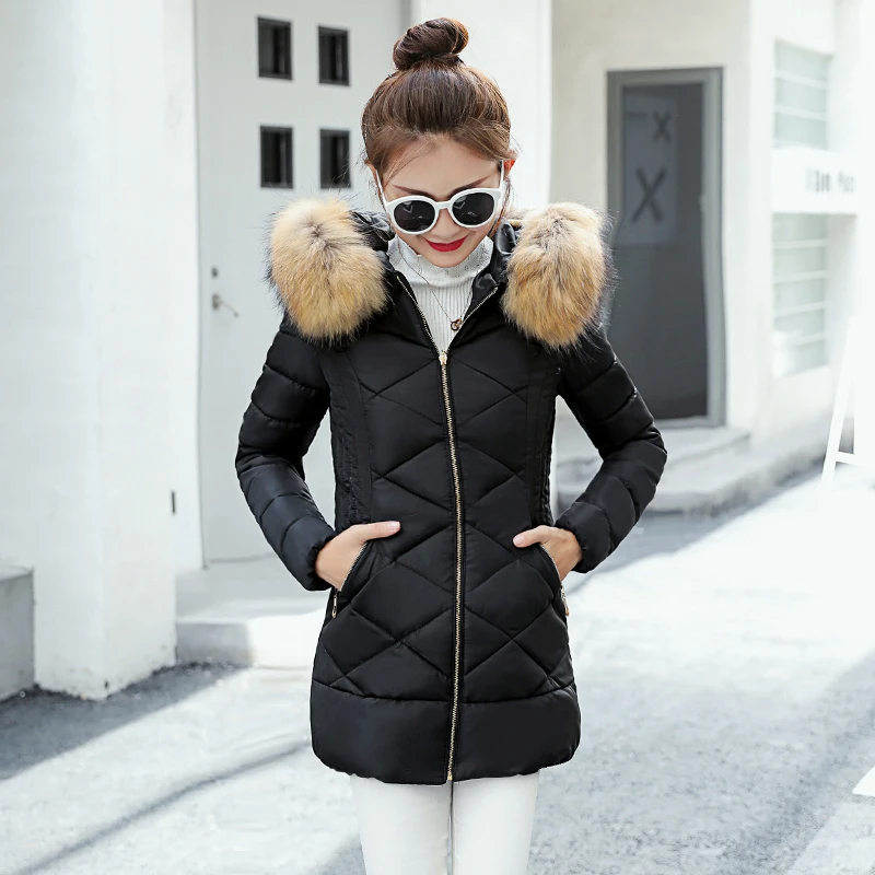 Модная черная куртка Casaco Feminino Inverno 2018 женская зимняя новинка длинный тонкий