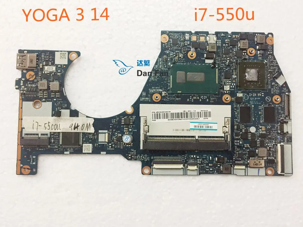 

For Lenovo YOGA 3 14 i7-5500U Laptop Motherboard BTUU1 NM-A381 Mainboard 100%tested fully work