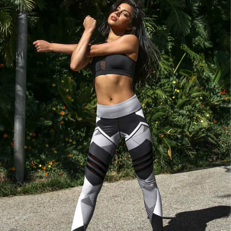 Ropa Deportiva Mujer штаны для йоги размера плюс леггинсы спортивные женские фитнеса