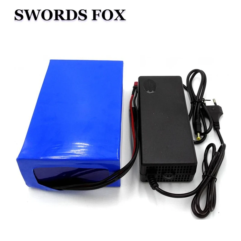 

Аккумулятор для электровелосипеда SWORDS FOX, 52 в, 10 Ач, 14S, 18650, литий-ионный аккумулятор 51,8 в для электровелосипеда, 48 В, 1000 Вт, 1200 Вт, двигатель