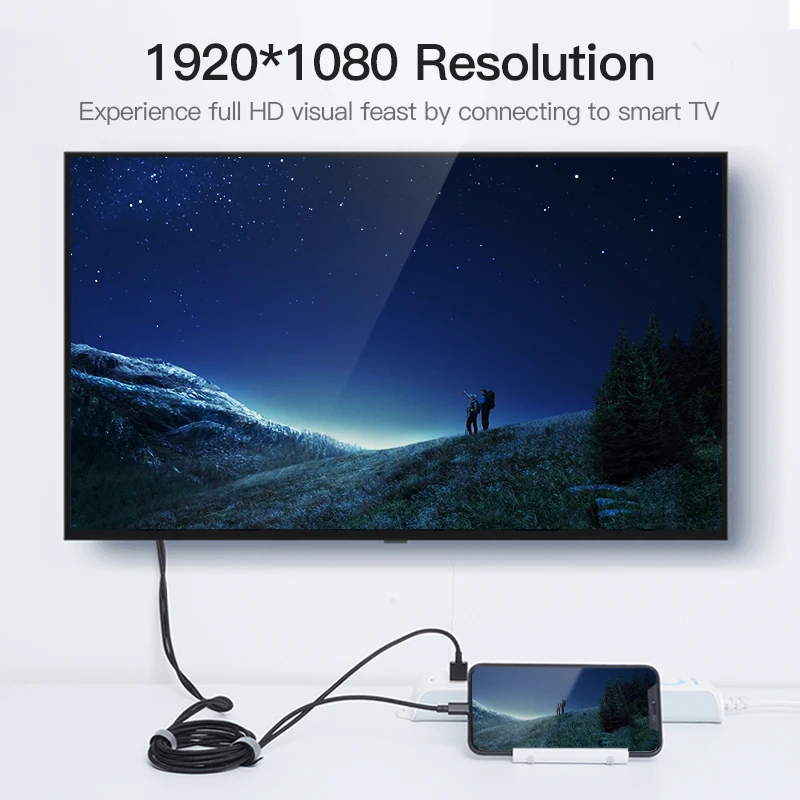 Vention Lightning to HDMI Cable for iPhone 6 7 8 X iPad iOS smartphone HDTV AV USB Adapter 1080P Converter | Электроника