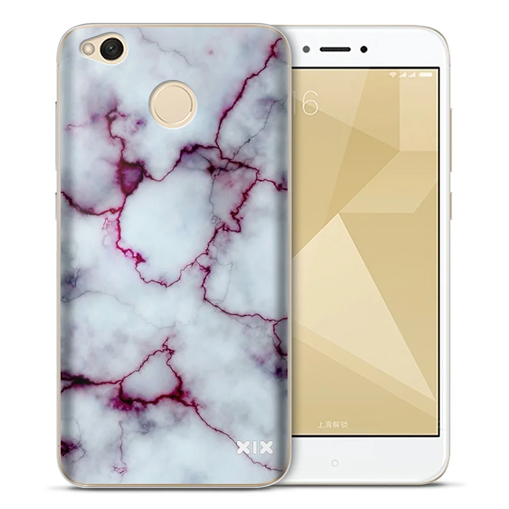 Soft TPU Case for Xiaomi Redmi 4X Rock Marble Protective Back Cover 4 Pro Note 5 5A Plus Mi5 Mi6 Mi A1 |