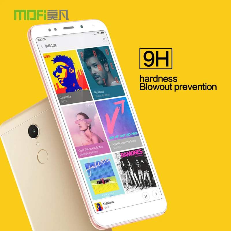 Redmi Note5 Pro Оригинальный MOFi полное покрытие Закаленное стекло Защитная пленка для