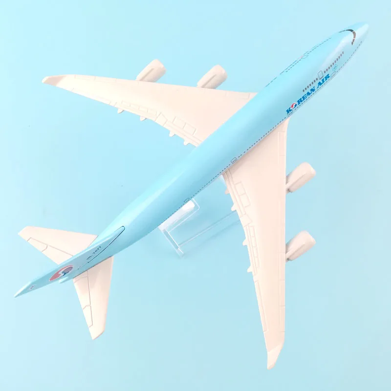 16 см корейский воздуха Boeing 747 самолет Игрушечная модель самолета металлического