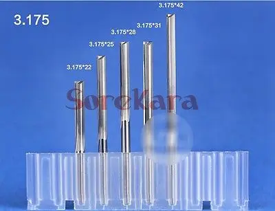 3 175*42 мм Два прямых фрезы для резьбы по дереву|straight flute milling cutter|milling cutter cncstraight |