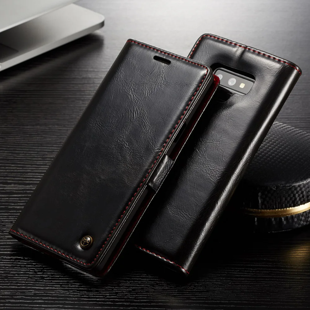Флип чехол бумажник для samsung Galaxy Note 9 N960 роскошные оригинальные Caseme кожа Накладка для телефона для samsung Galaxy Note 8 N950