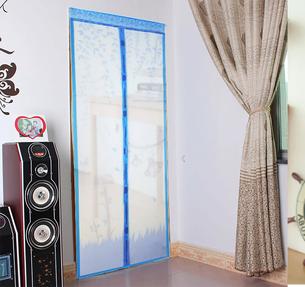 Москитная Магнитная Тюлевая занавеска для душа автоматическое закрытие экрана